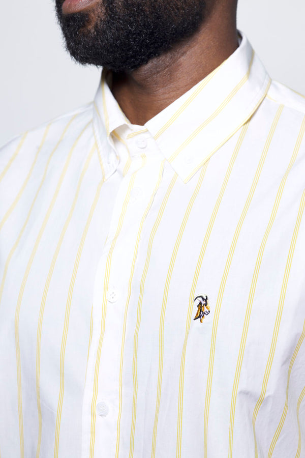 Classic Spring Stripe Button-up (pink)