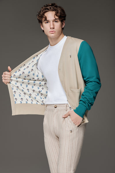 Stripe Linen Pant (Light Tan)