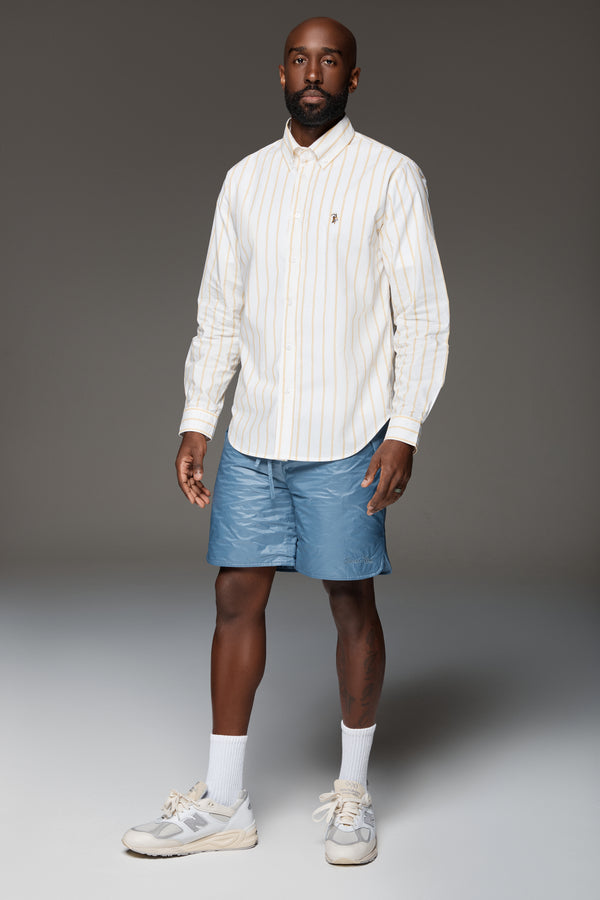 Classic Spring Stripe Button-up (pink)