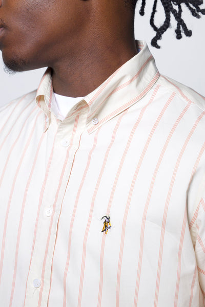 Classic Spring Stripe Button-up (pink)