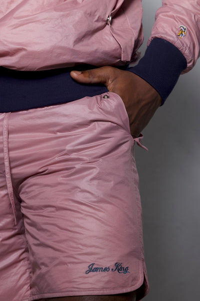 Crinkle Nylon Crew Shorts (Muave)