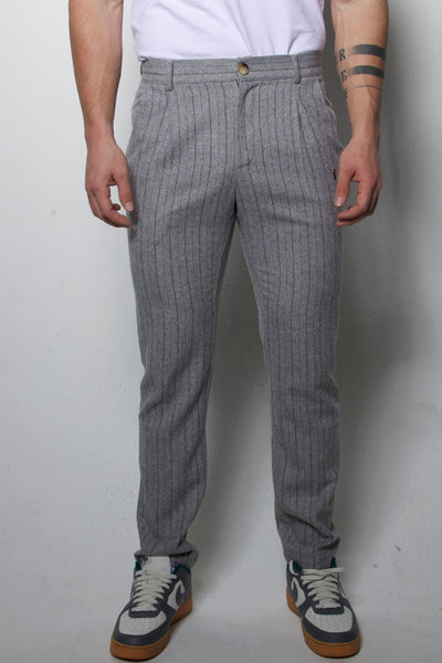 Stripe Linen Pant (Grey)