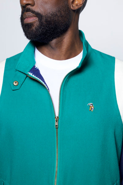 Spring Twill Club Jacket (Green/Navy) -lightweight