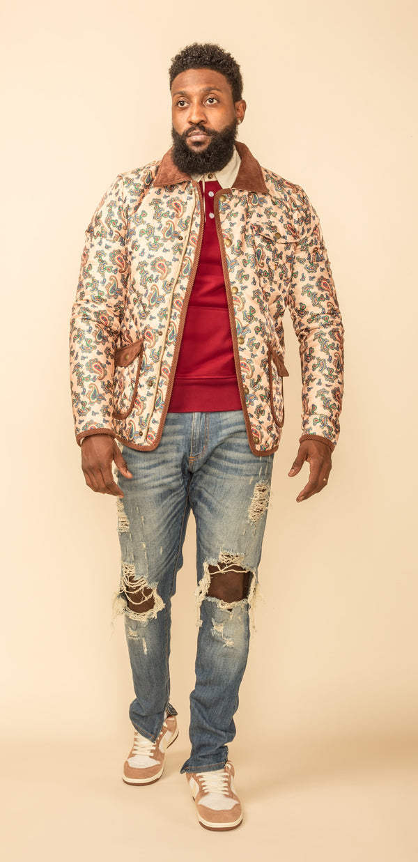 The Marley Quilted Jacket -Cream
