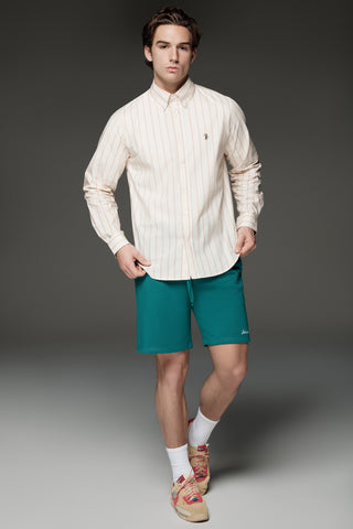 Classic Spring Stripe Button-up (pink)