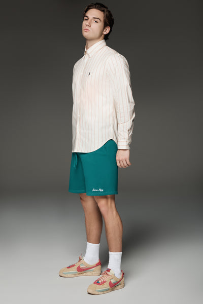 Classic Spring Stripe Button-up (pink)