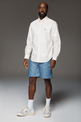 Classic Spring Stripe Button-up (yellow)