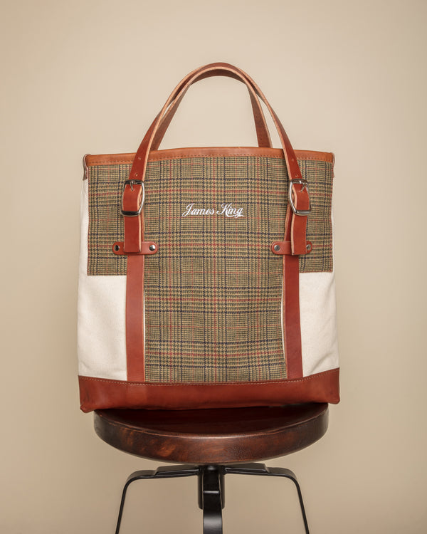 The James Tote Bag - Glen Plaid