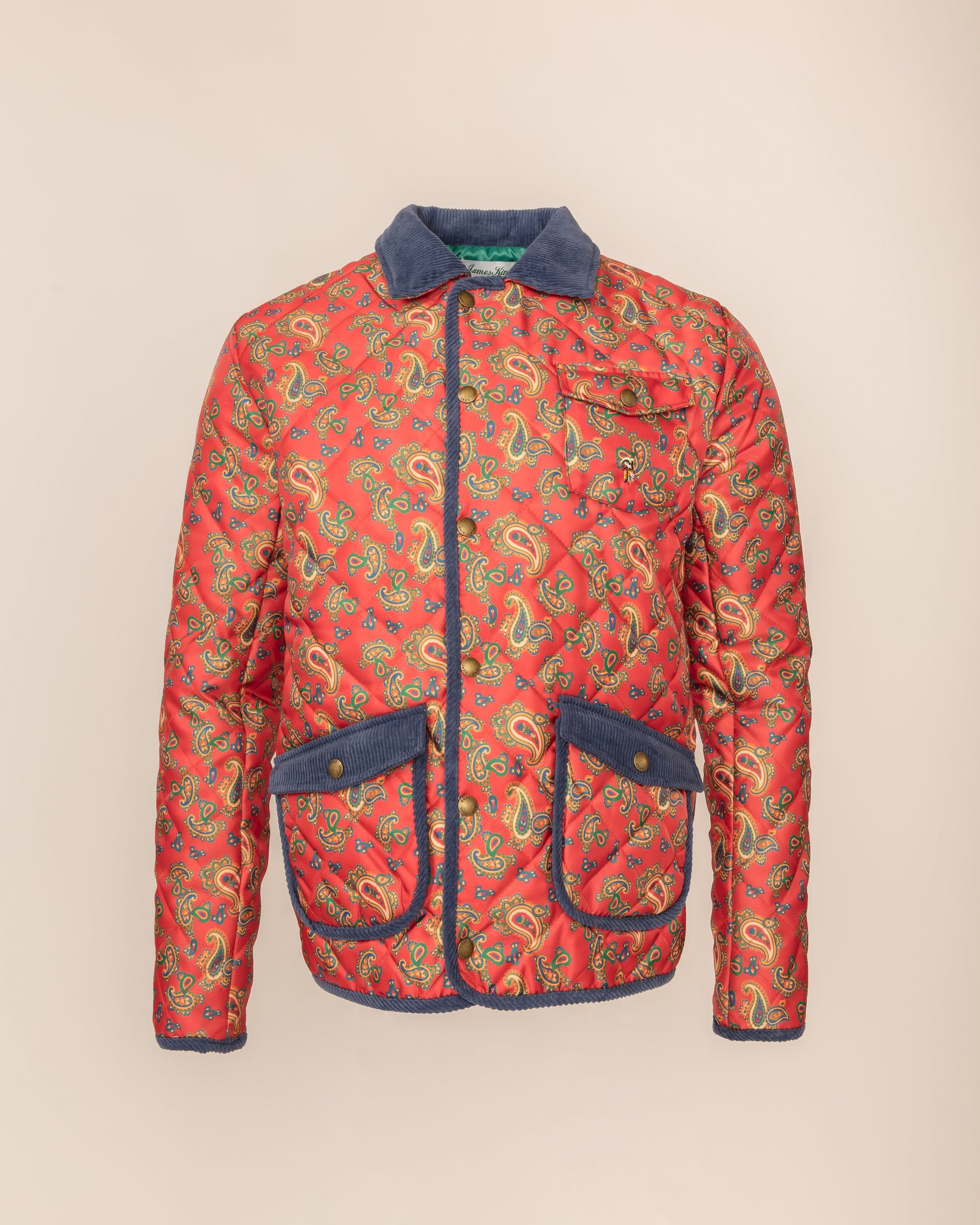 The Marley Quilted Jacket -Soft Red